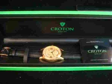 Men’s Croton  Gold Coin Replica Wrist Watch 